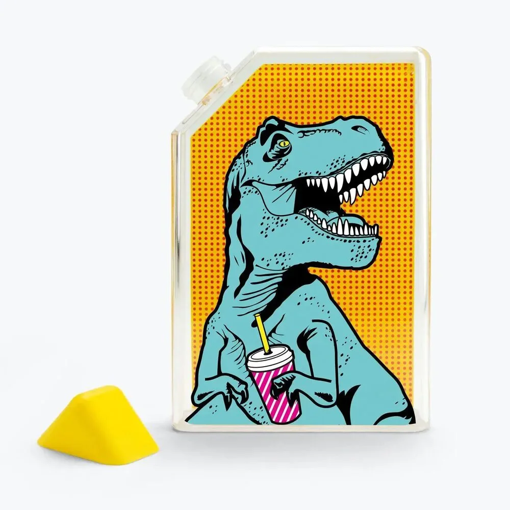 T-Rex Pop Art Water Bottle — Bulk Lot of 24 (Gifting, Events & Resale)